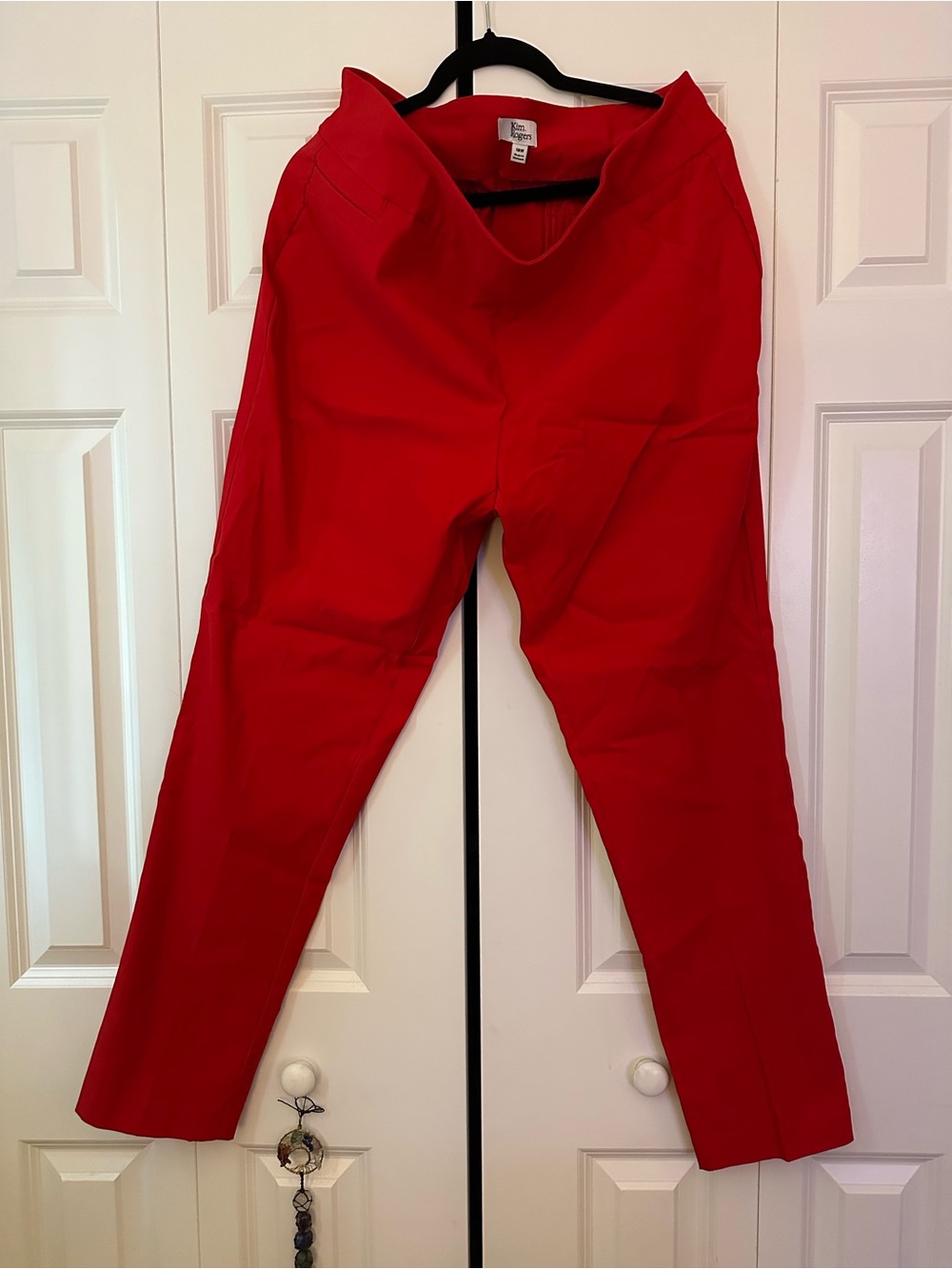 Kim Rogers Red Slim Chinos